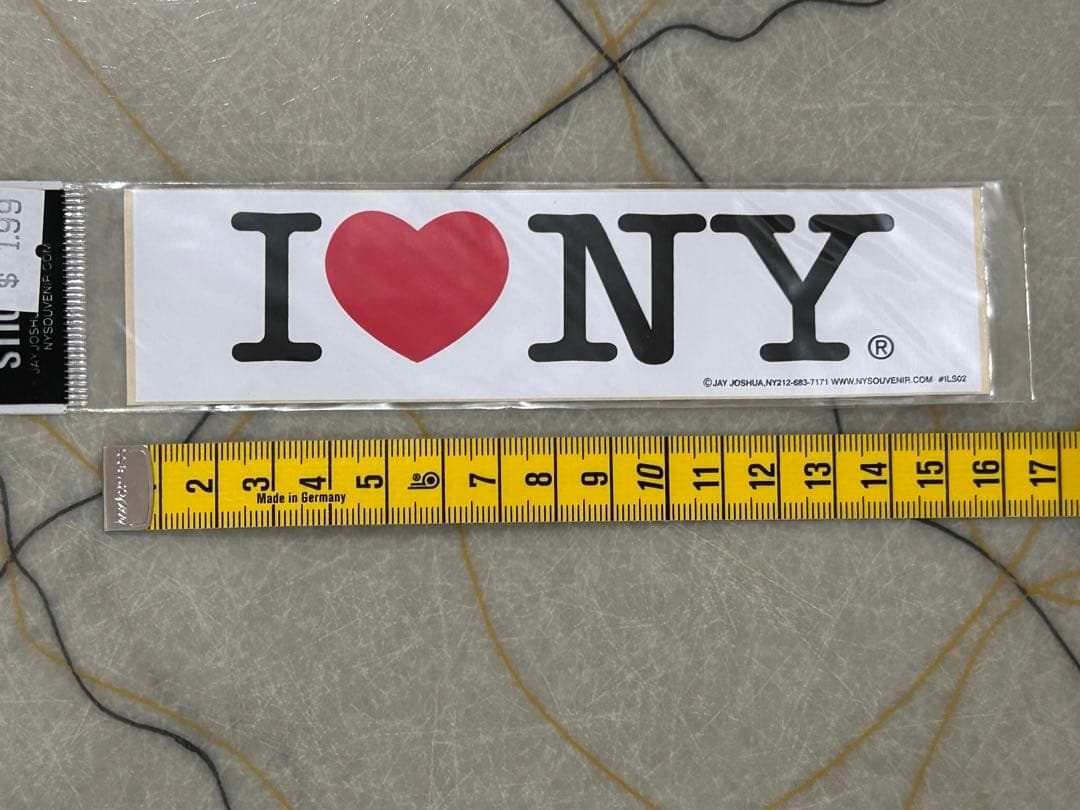 【正規品・現地購入】I LOVE NY ニューヨーク NY 15㎝ ステッカー — image 5