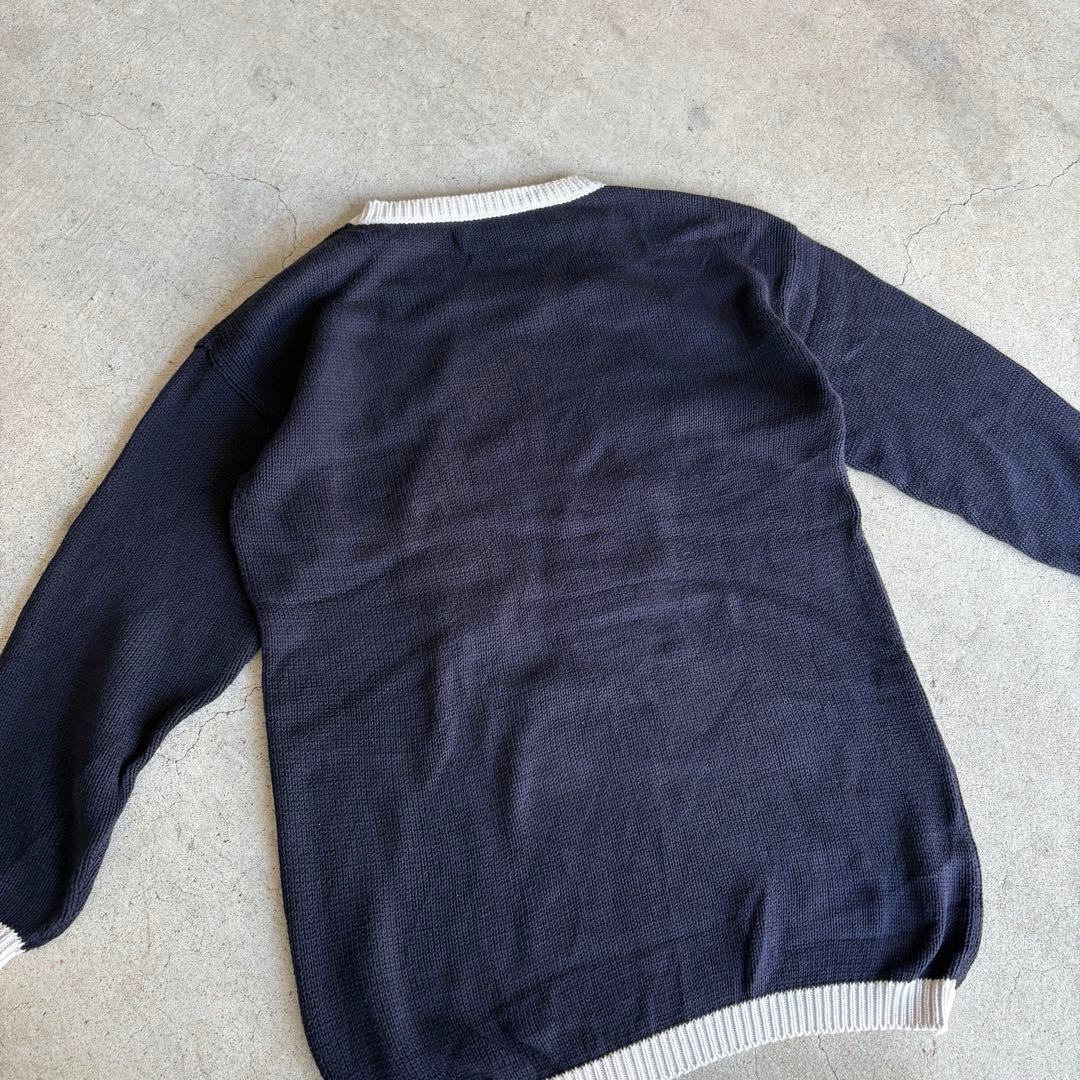 vintage MICHIBLU ネイビー 長袖ニットセーター — image 5