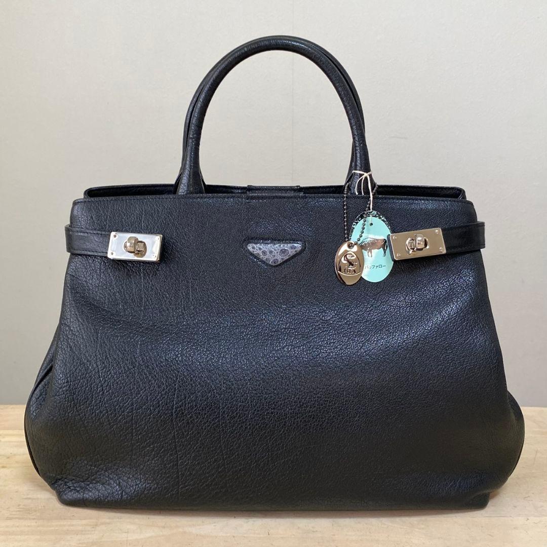 極美品✨JRA バッファローレザー　カエル　トートバッグ — image 2