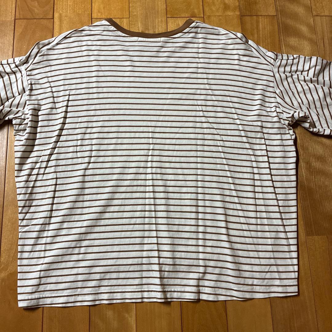 AMERICAN HOLIC ボーダー柄バルーンスリーブ Tシャツ M — image 2