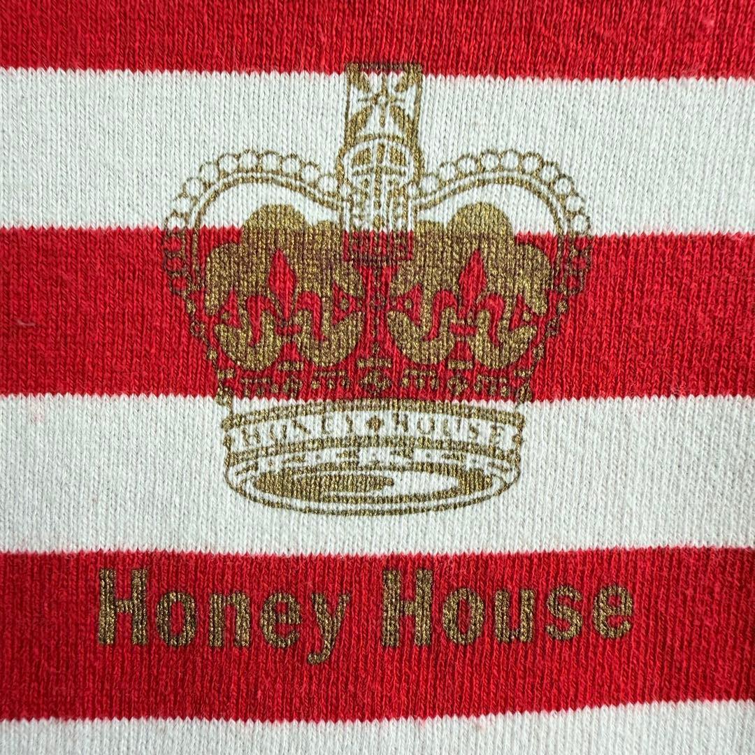 honey house ハニーハウス　レディース　ボーダー　カットソー　赤白　M — image 4