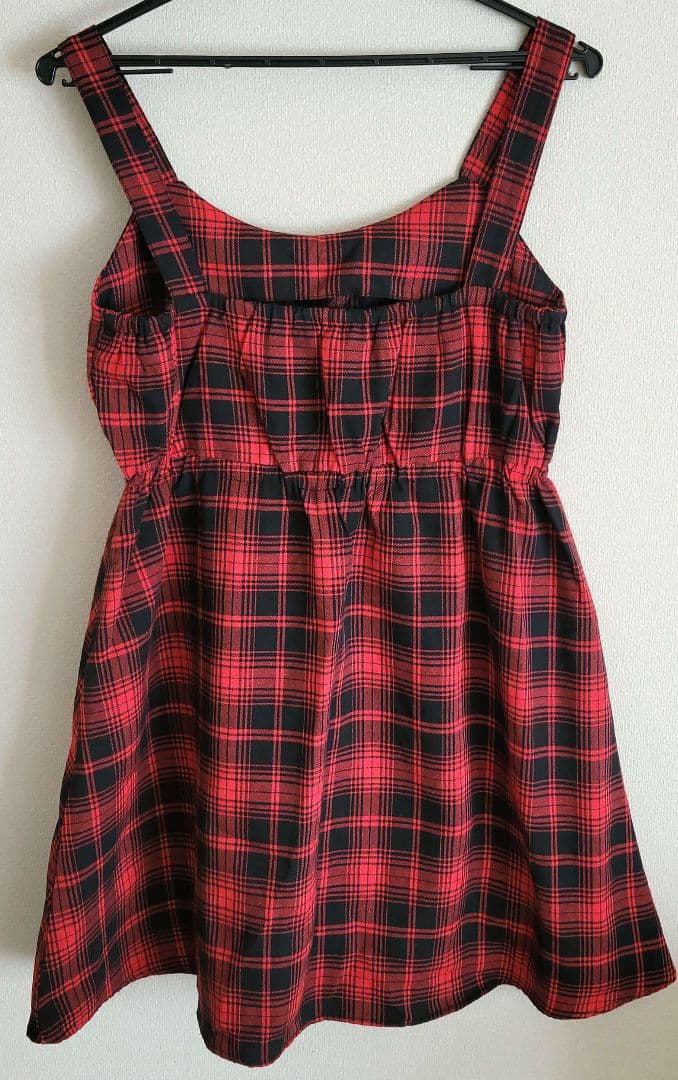 ミニワンピース SPINNS 赤 タータンチェック キャミソール — image 3