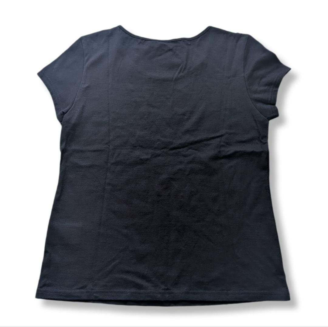 【新品】MARY QUANT LONDON コスメ刺繍Tシャツ ブラック — image 3