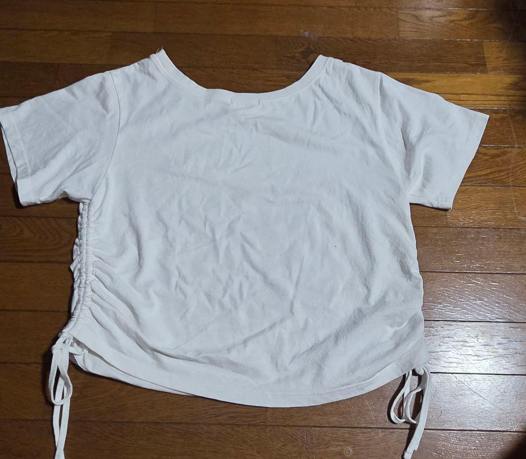 WEGO ロゴプリント ドロストTシャツ ホワイト — image 3