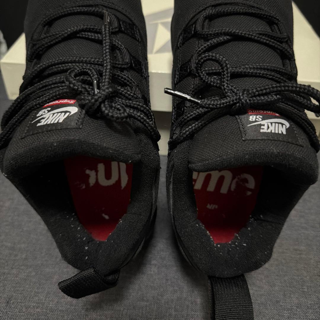 Supreme × Nike SB Darwin Low Black — image 4
