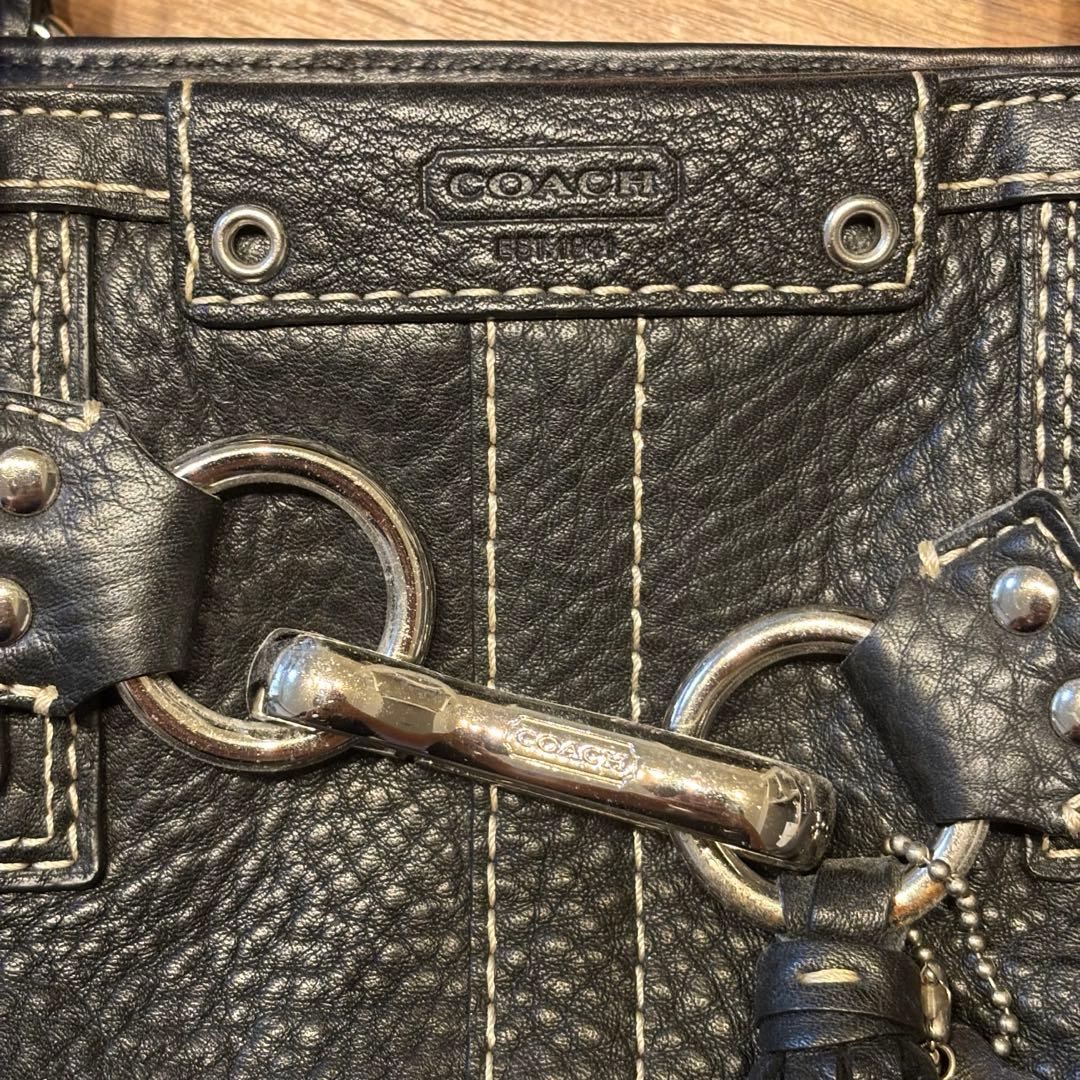 coach ハンドバッグ　黒 — image 3