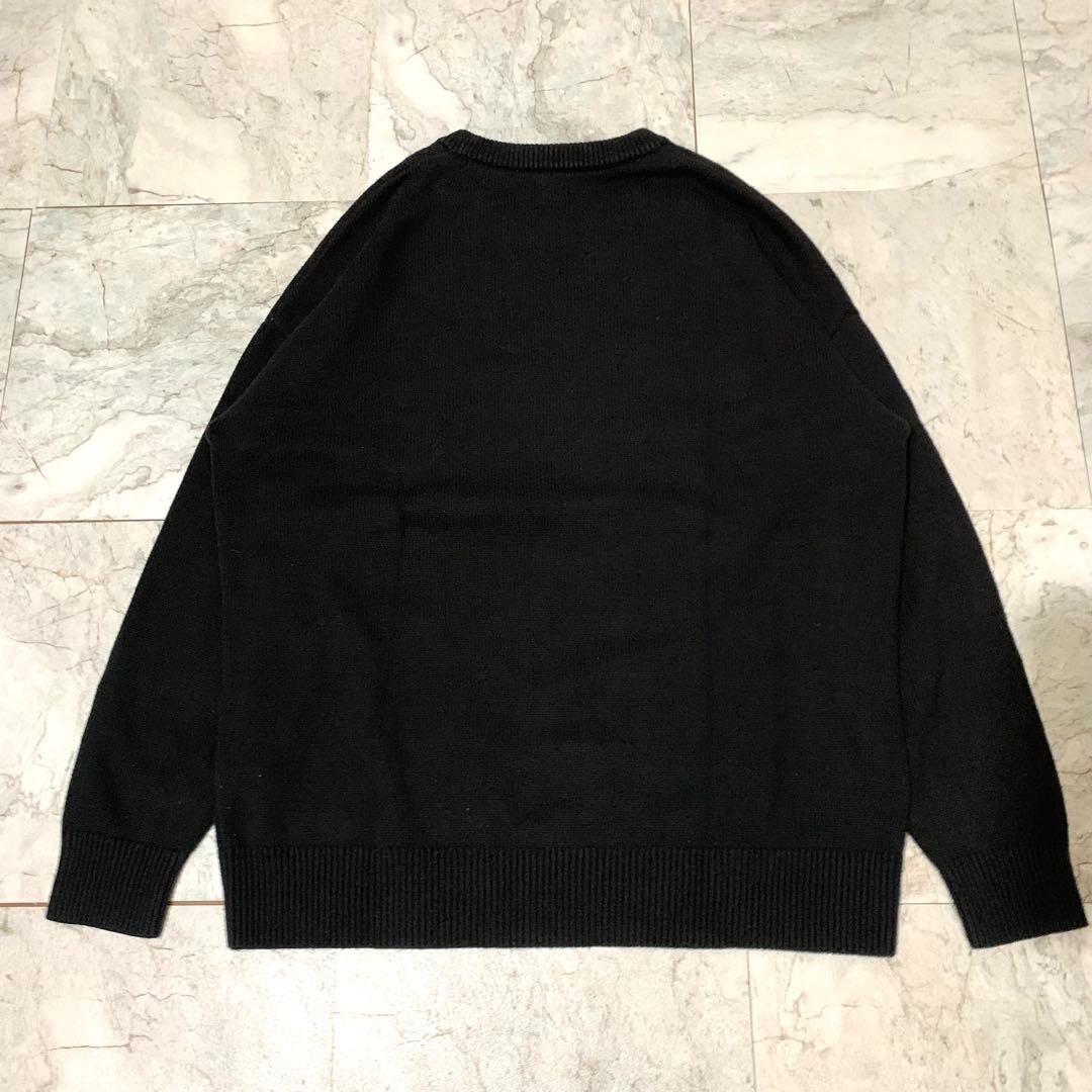 希少デザイン GAP ギャップ ニット ブラック ビッグロゴ — image 2