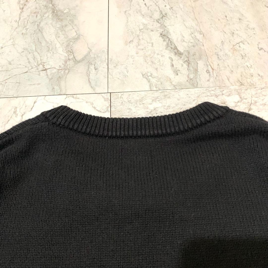 希少デザイン GAP ギャップ ニット ブラック ビッグロゴ — image 5