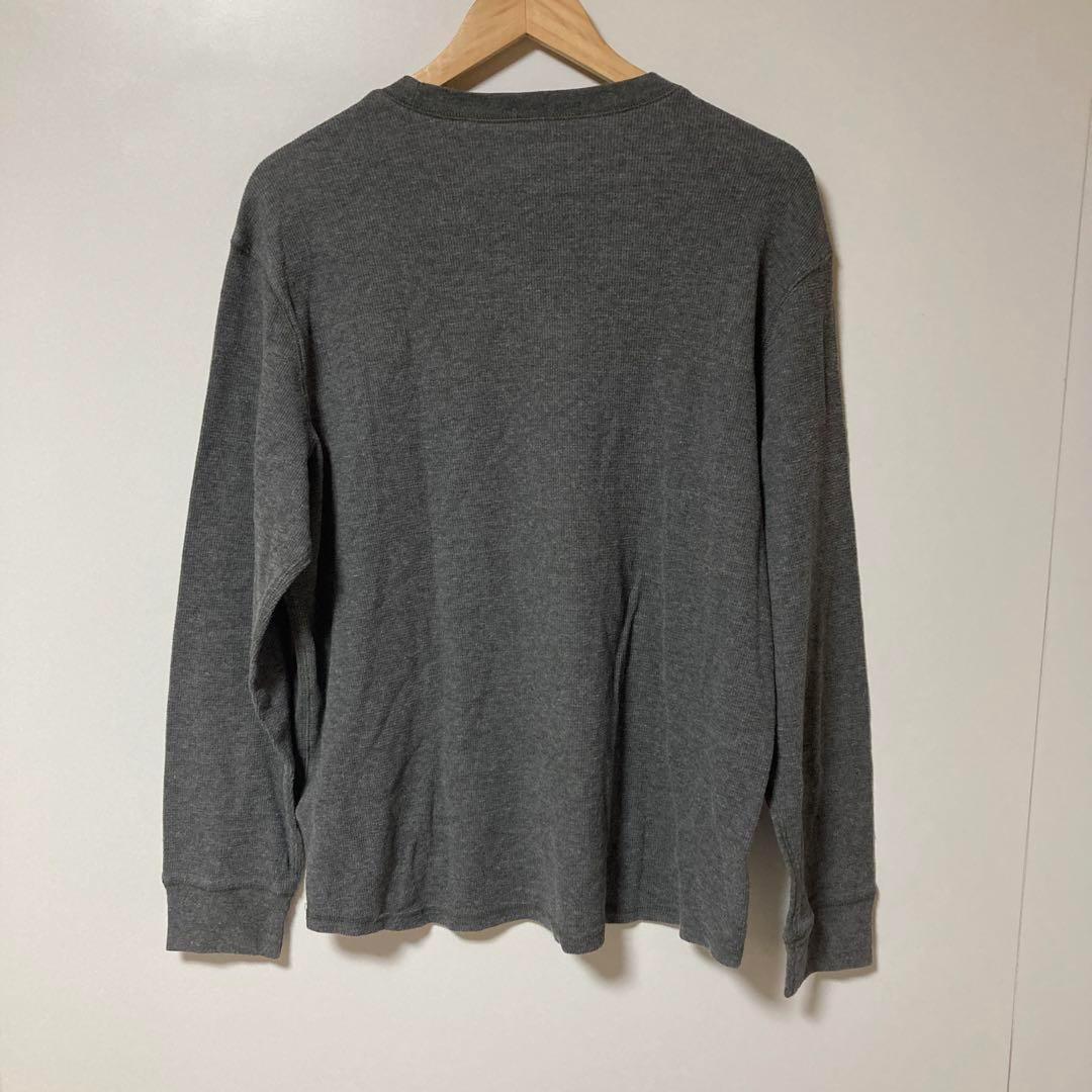HANES グレー クルーネック セーター Lサイズ — image 2