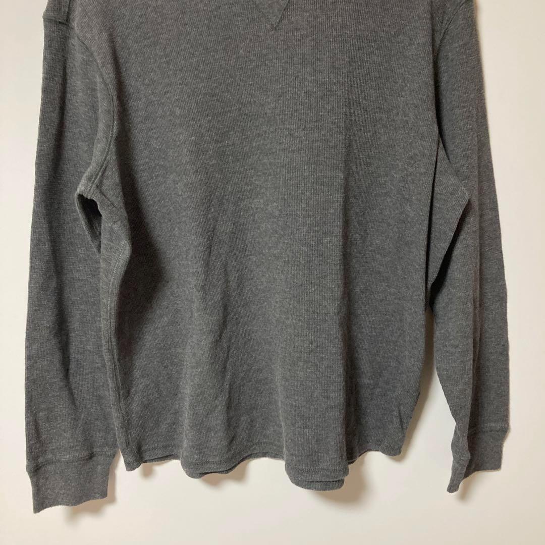 HANES グレー クルーネック セーター Lサイズ — image 3