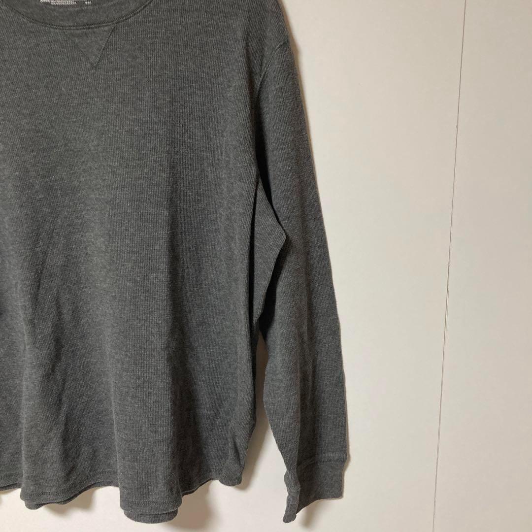 HANES グレー クルーネック セーター Lサイズ — image 5