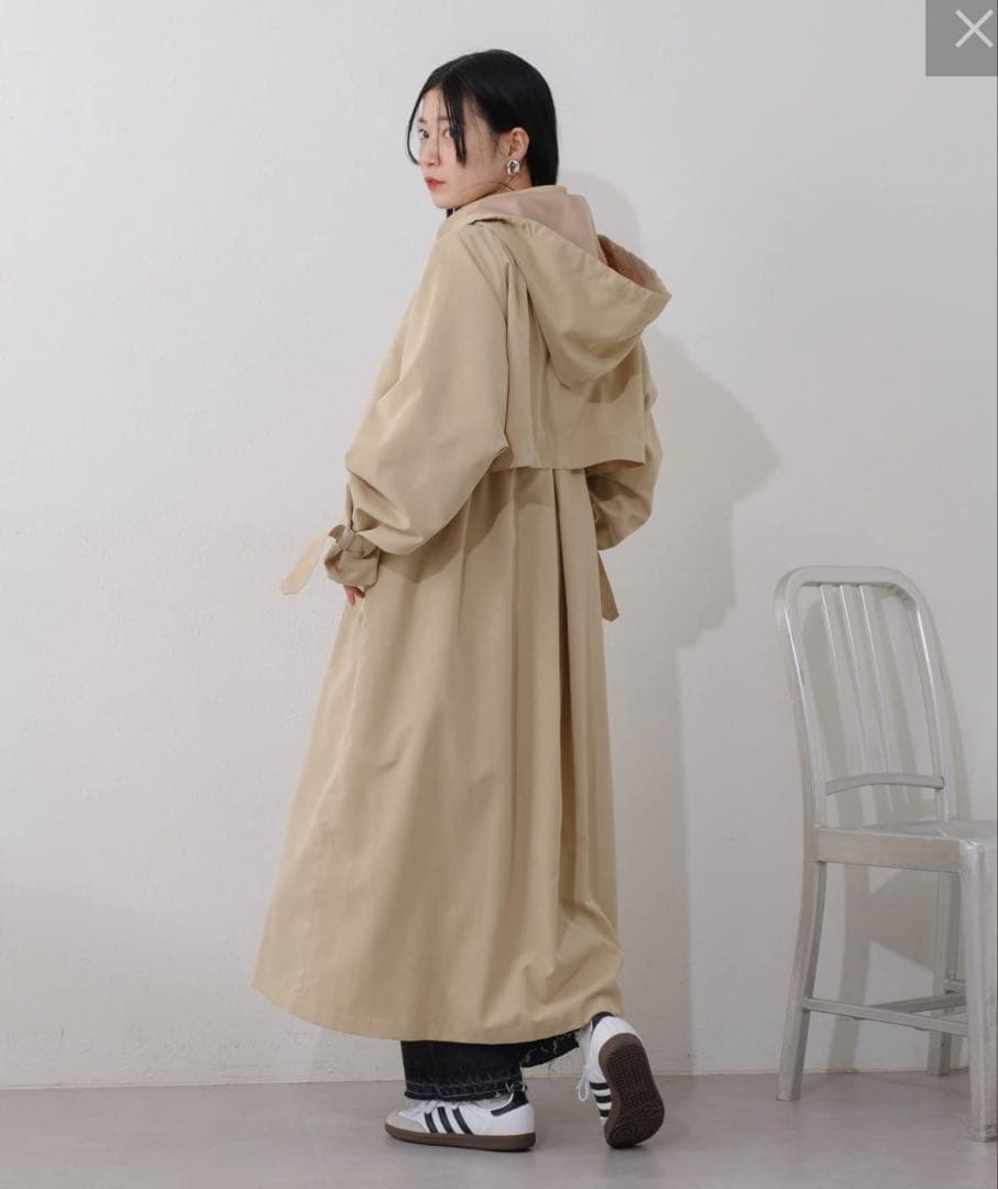 Kastane ミリタリーロングコート　コート　薄手コート　セール　新品　着回し — image 3