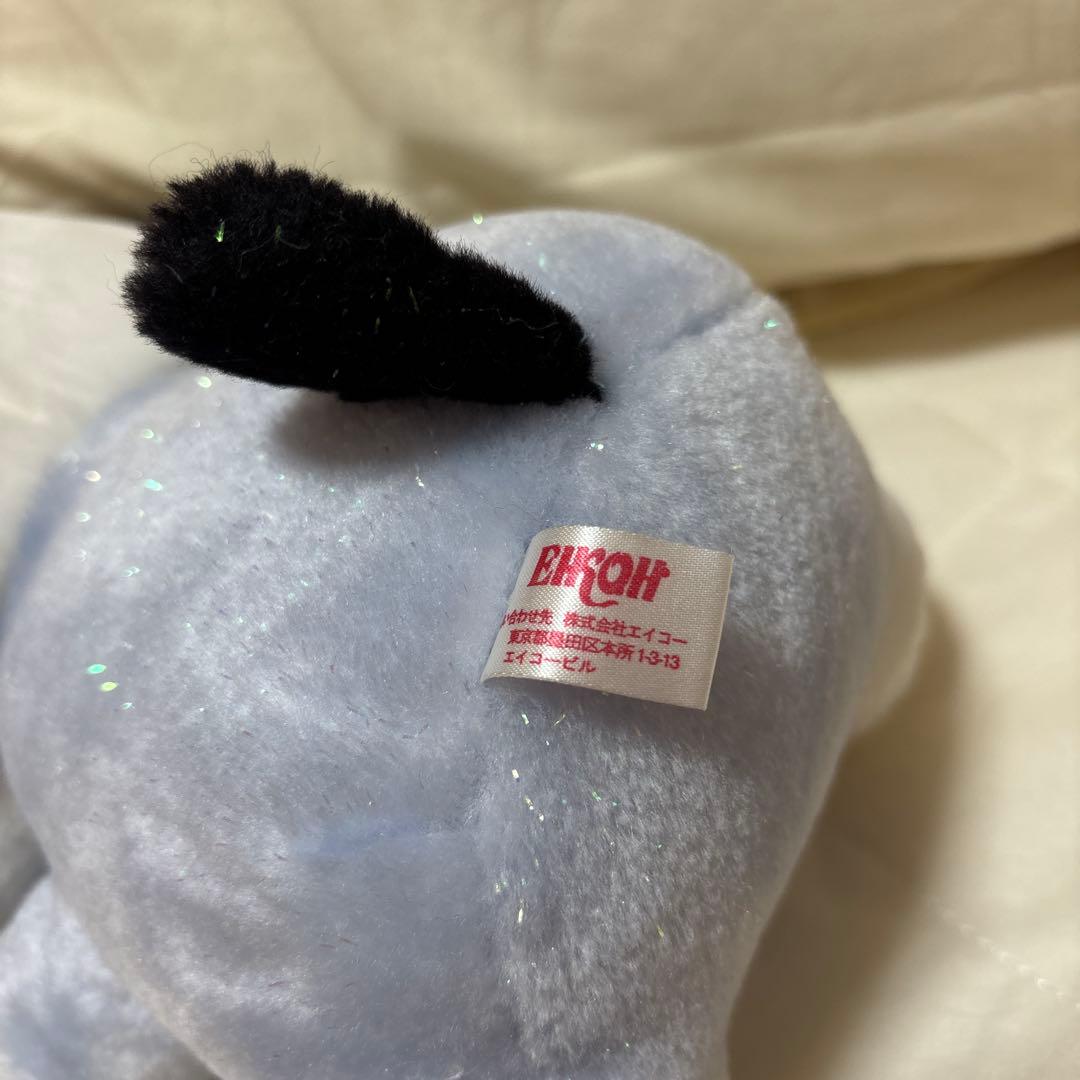 サンリオ　ポチャッコ　レトロ　ラメ　ぬいぐるみ　当時物　非売品 — image 4