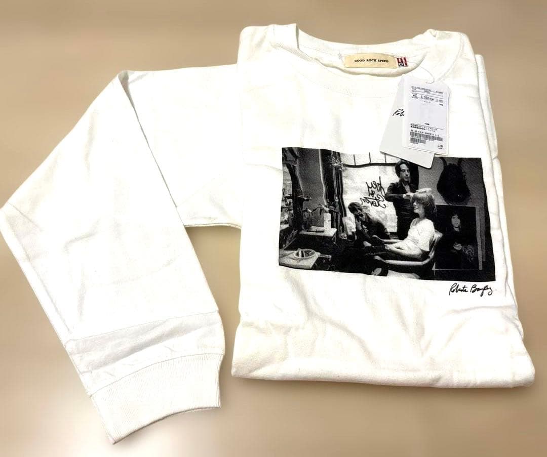 Roberta Bayley フォトプリント 長袖Tシャツ ホワイト — image 2
