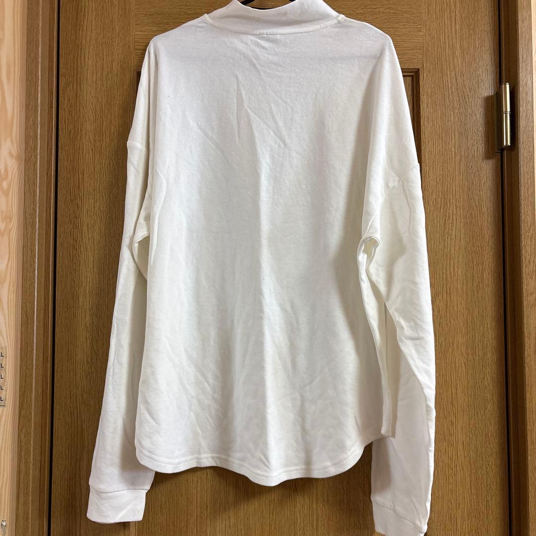 ホワイト タートルネック 長袖Tシャツ M — image 2