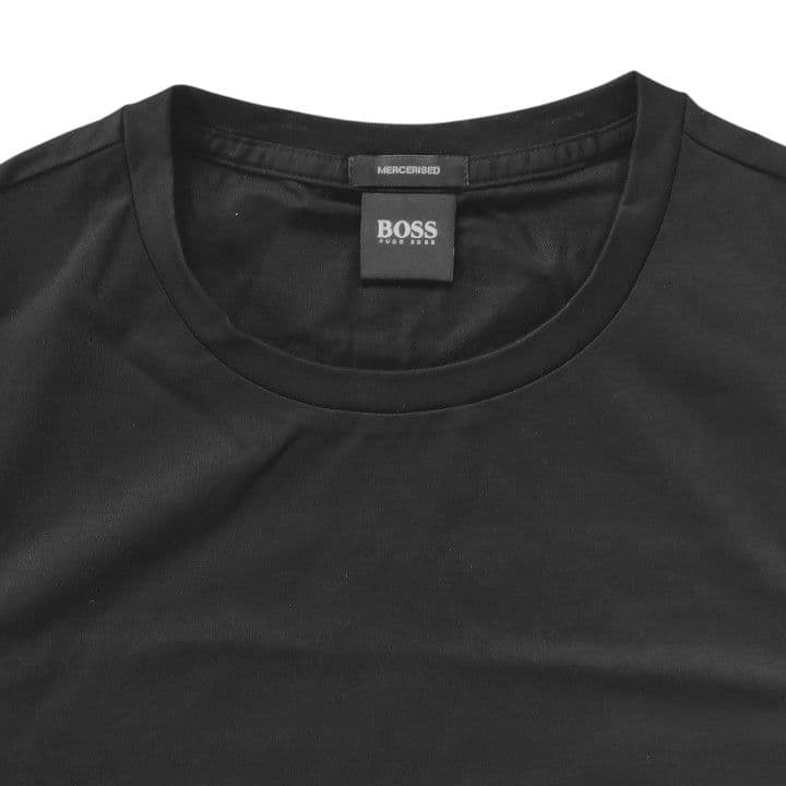 HUGO BOSS ヒューゴボス 上質マーセライズドコットン ブラック 黒 XS — image 2