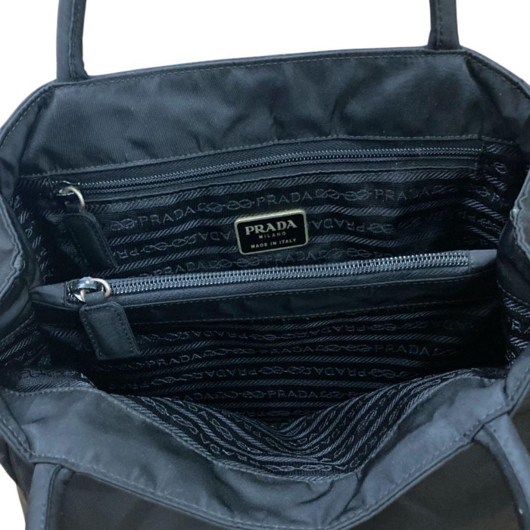 美品 PRADA トートバッグ ハンドバッグ 三層式 ブラック 黒 — image 2