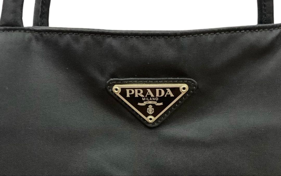 美品 PRADA トートバッグ ハンドバッグ 三層式 ブラック 黒 — image 3