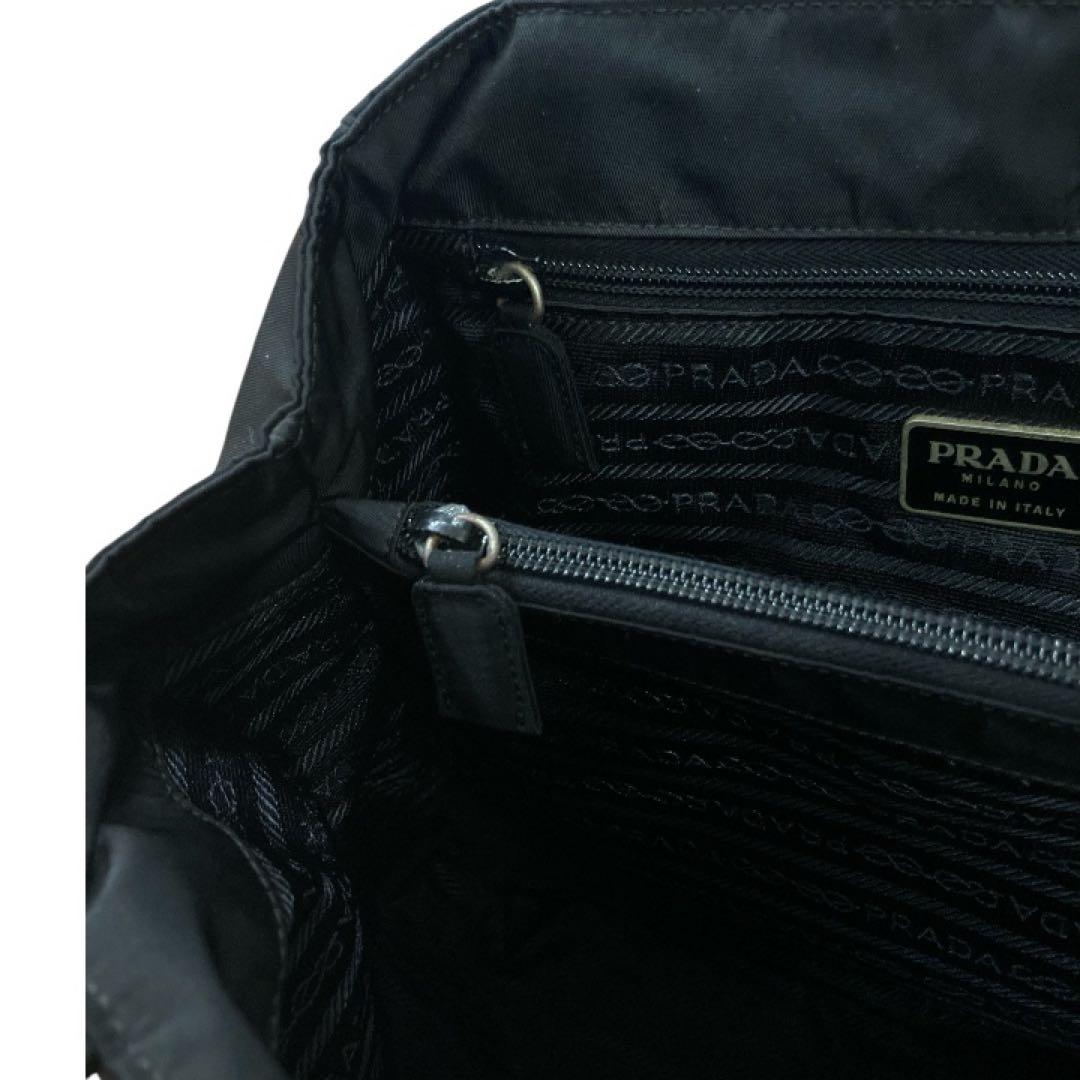 美品 PRADA トートバッグ ハンドバッグ 三層式 ブラック 黒 — image 5