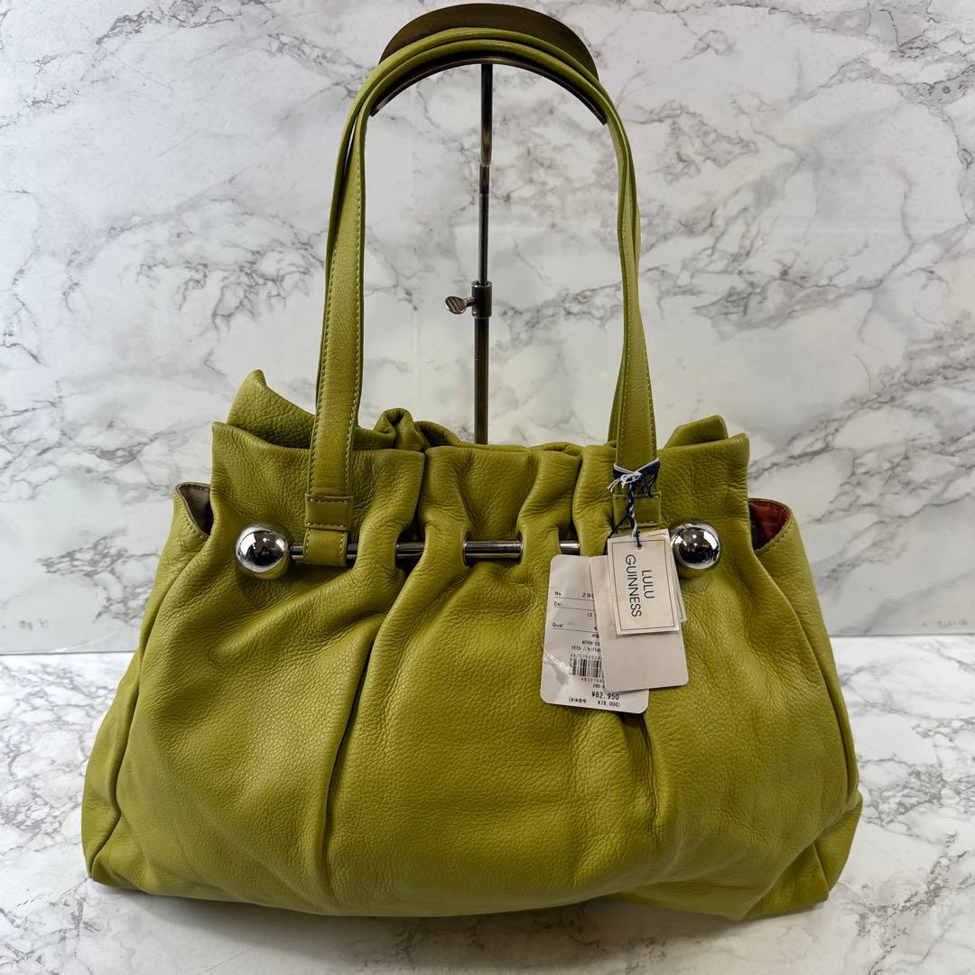 ほぼ未使用品 LULU GUINNESS ルルギネス 本革 レザー ハンドバッグ — image 2