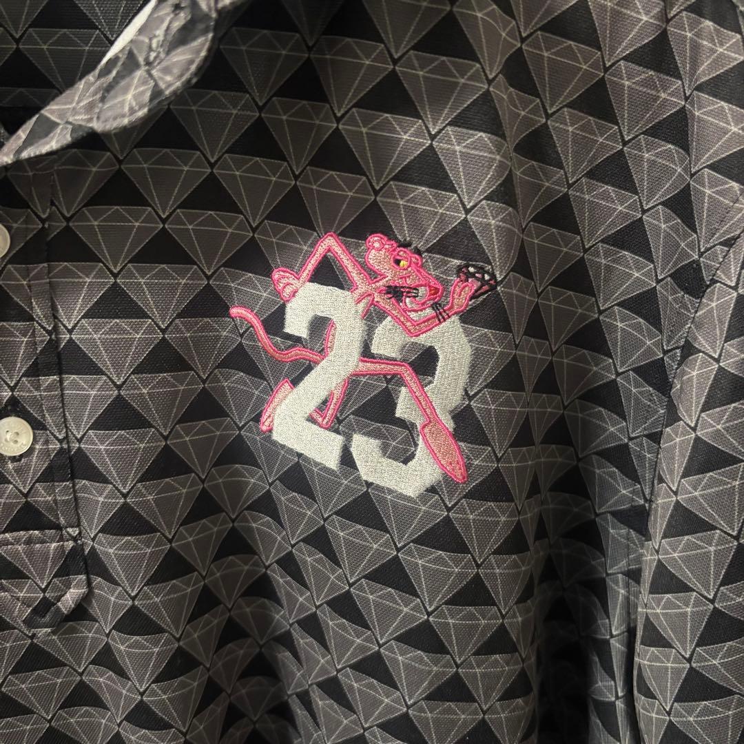 23区GOLF × ピンクパンサー コラボ 半袖ポロシャツ メンズ LLサイズ — image 2