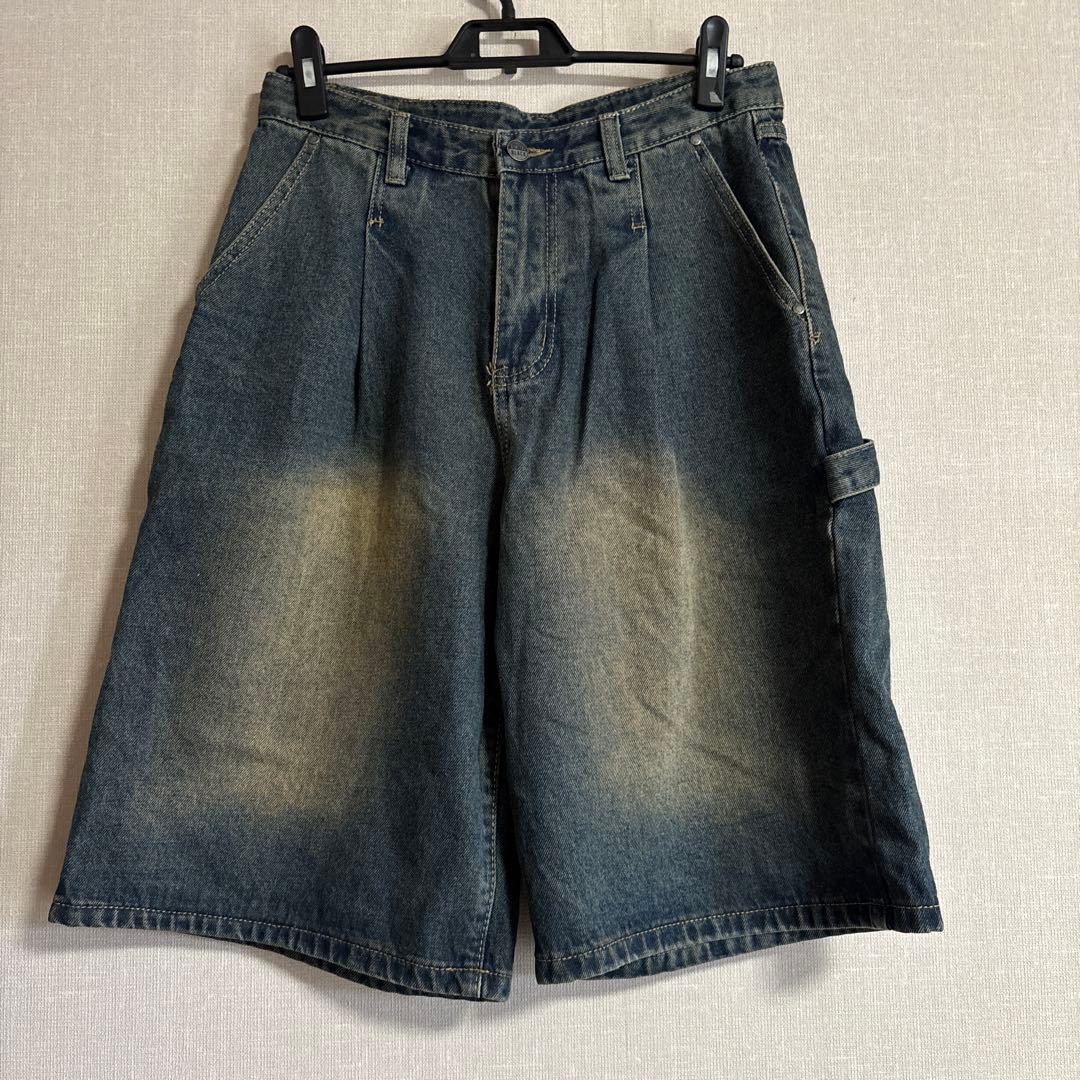 DIMITRI BLACK denimバギーカーゴショーツ — image 4