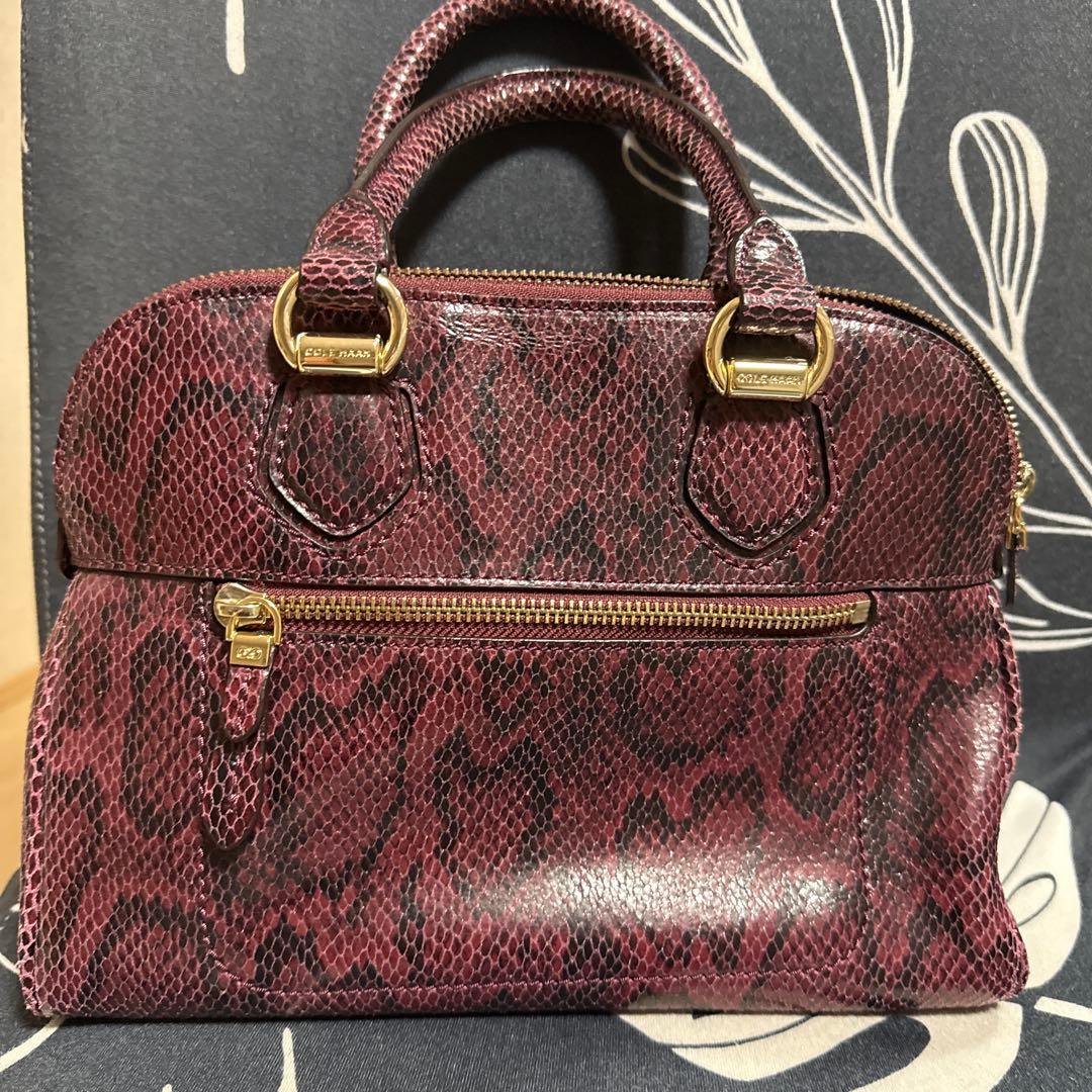 COLE HAAN パイソン柄 ハンドバッグ — image 2