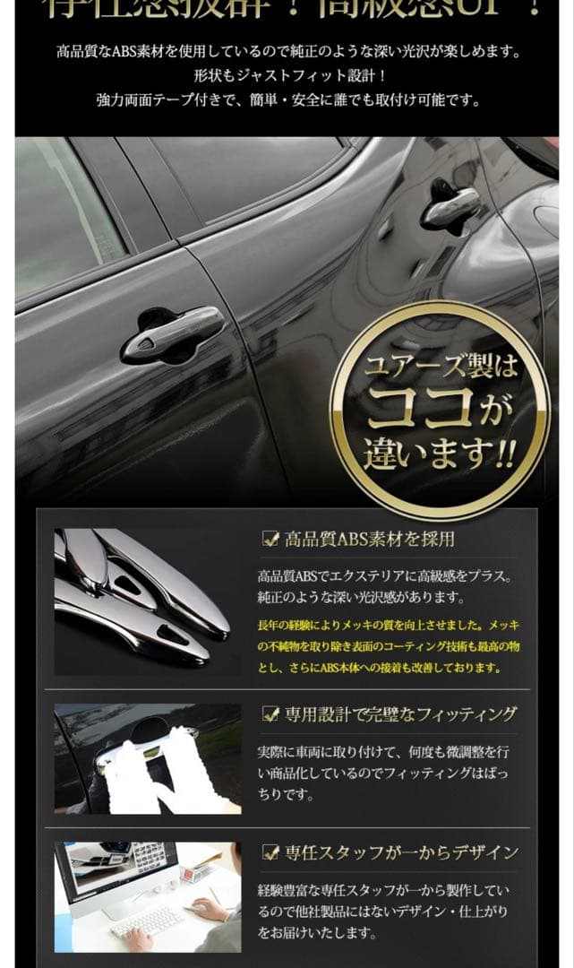 AQUA アクア専用ドアノブガーニッシュ 4PCS — image 5