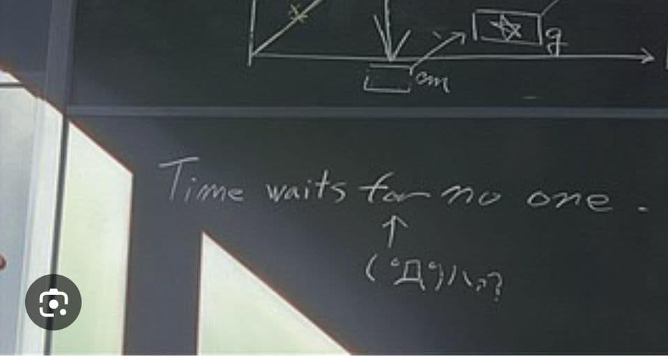 【時をかける少女】Time waits for no one入り黒板 — image 5