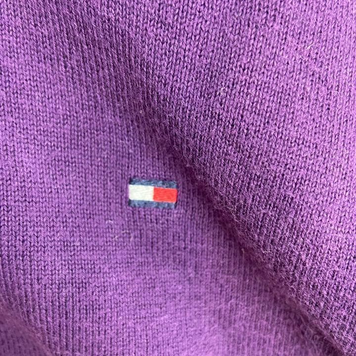 TOMMY HILFIGER プレミアム コットン ニット セーター 刺繍 冬 — image 4