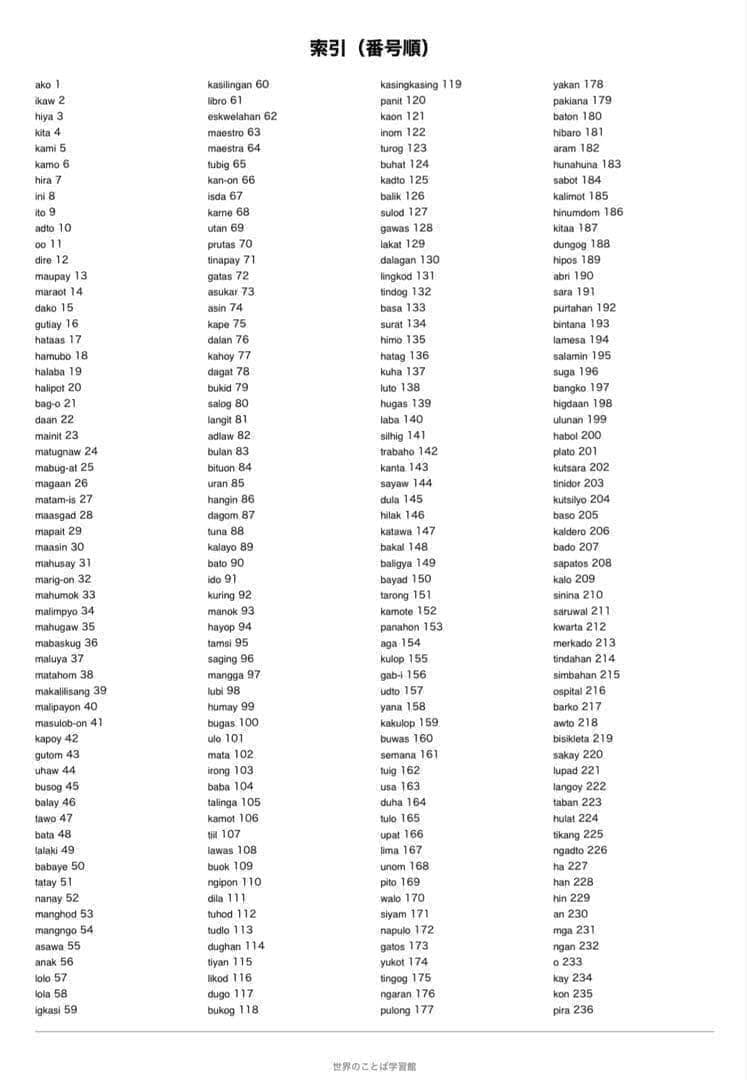 ワライ語単語帳 初心者〜中級 1200単語｜A4プリント教材 — image 5