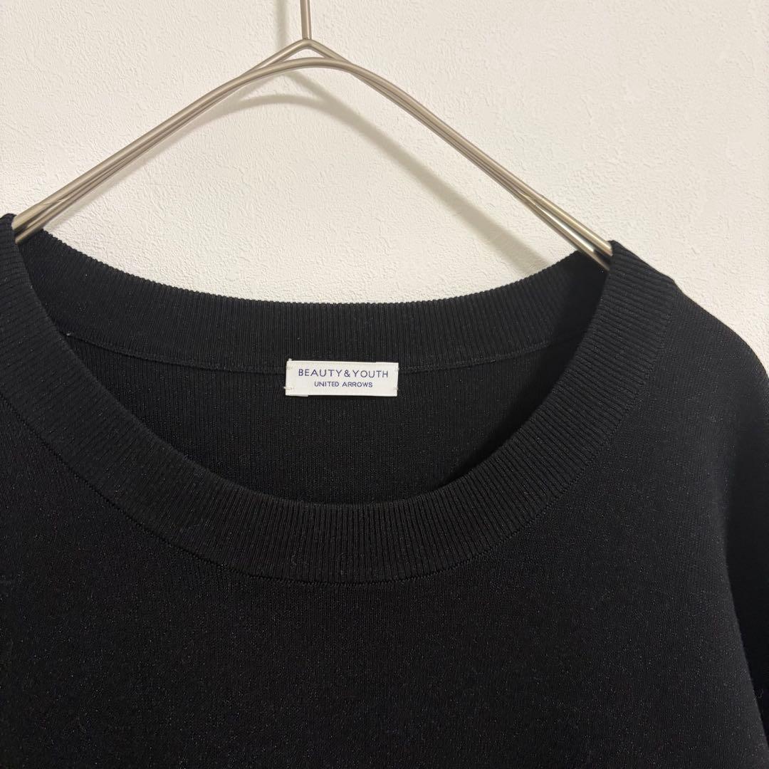美品！BEAUTY&YOUTH KOUKIN 1ポケット ニット XL ブラック — image 4