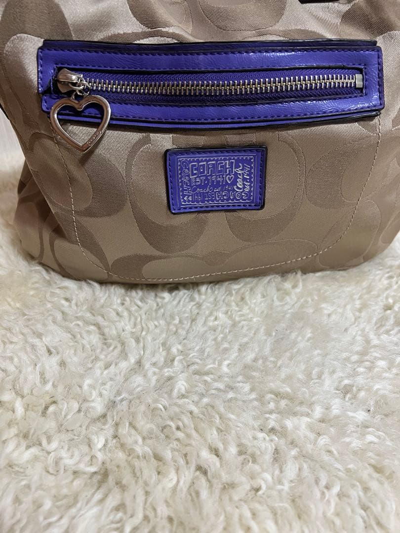 廃盤品　COACH ショルダーバッグ 2way チャーム付き　F21713 — image 4