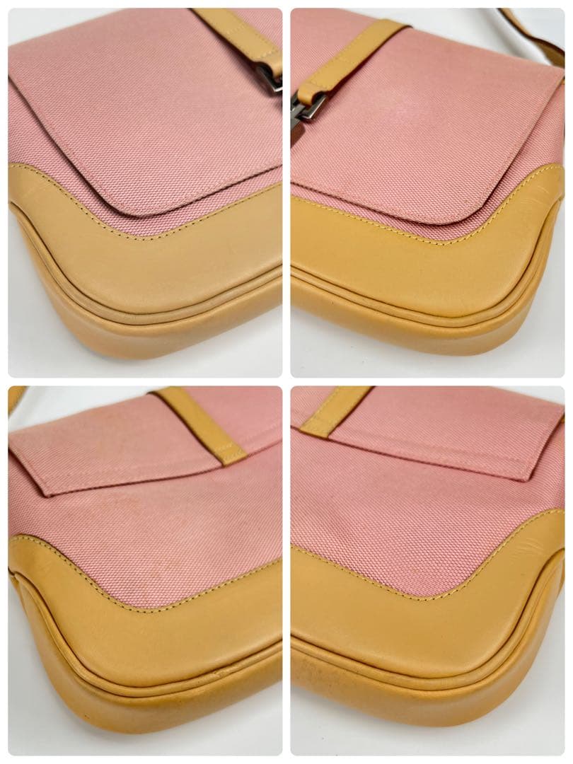 GUCCI グッチ Jackie ジャッキー GGキャンバス ピンク ベージュ — image 5