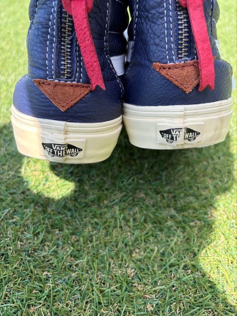 VANS SK8-HI レザー ネイビー US10 — image 4