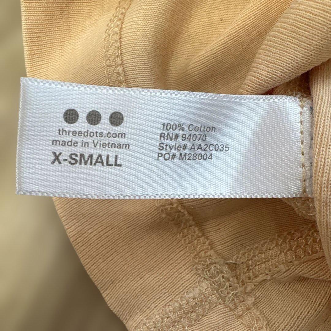 スリードッツ　シャーベットオレンジ 長袖カットソーXS — image 4