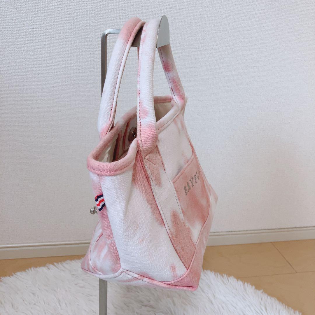 人気完売⭕️BAYFLOW 20SタイダイロゴトートS ピンク　ベイフロー　希少 — image 2