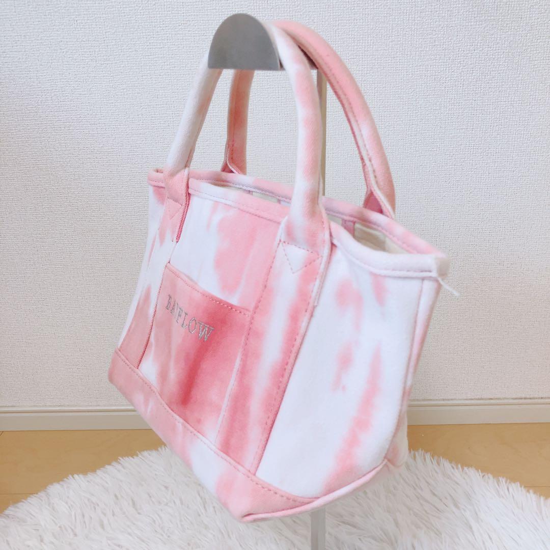 人気完売⭕️BAYFLOW 20SタイダイロゴトートS ピンク　ベイフロー　希少 — image 3