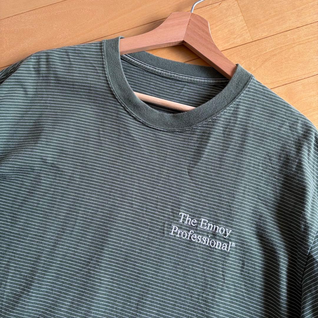 ennoy S/S Border T-Shirt L ボーダーTシャツ　グリーン — image 2