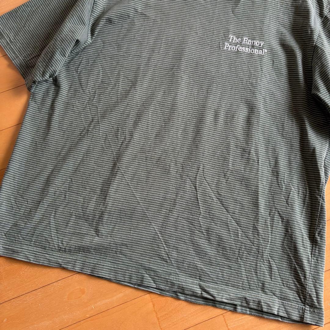 ennoy S/S Border T-Shirt L ボーダーTシャツ　グリーン — image 3