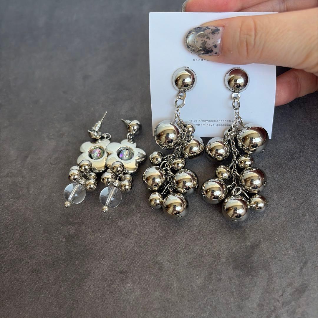 ハンドメイド イヤリング まとめ売り 5点セット — image 2