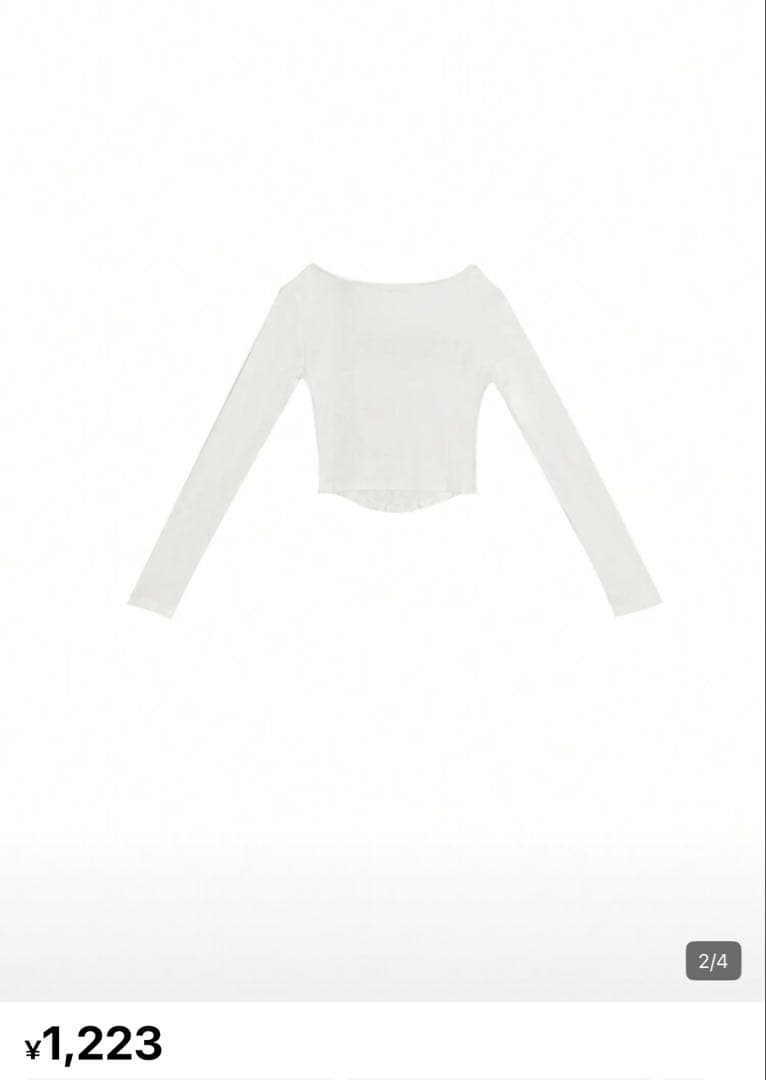 【完売品】SHEIN トップス 長袖 ホワイト — image 2