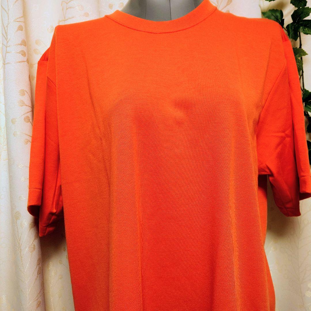 PLAYSMEN 無地 クルーネック 半袖Tシャツ オレンジ 4L — image 2