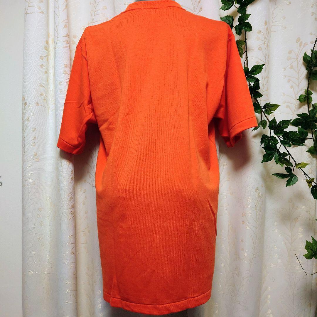 PLAYSMEN 無地 クルーネック 半袖Tシャツ オレンジ 4L — image 4