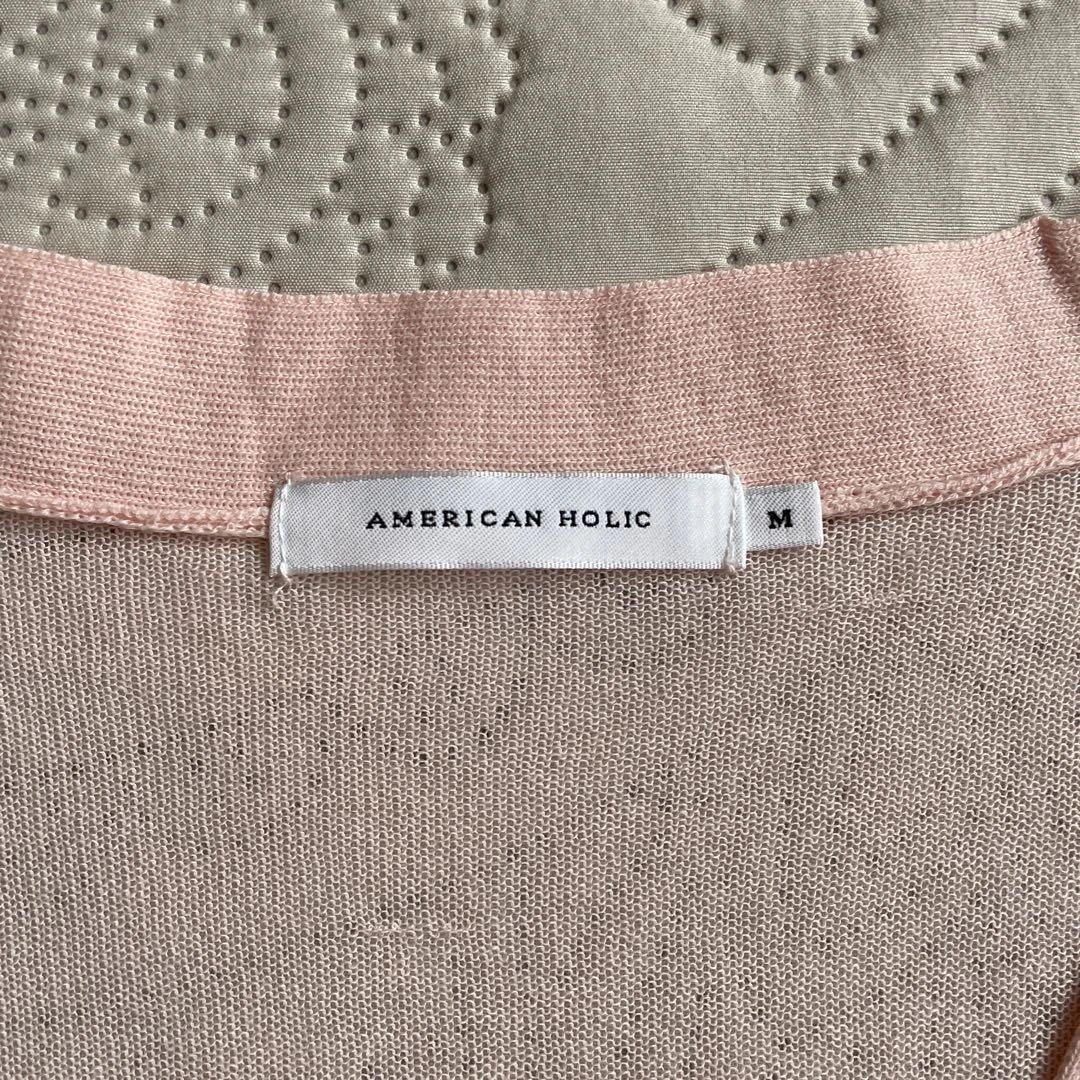 AMERICAN HOLIC 薄手ピンクカーディガン M — image 2