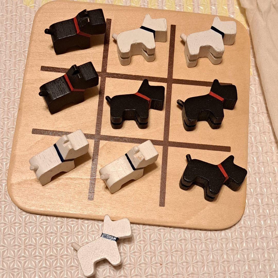 無印良品　モルピオン スコティッシュテリア ゲーム　まるばつゲーム　白黒　オセロ — image 2