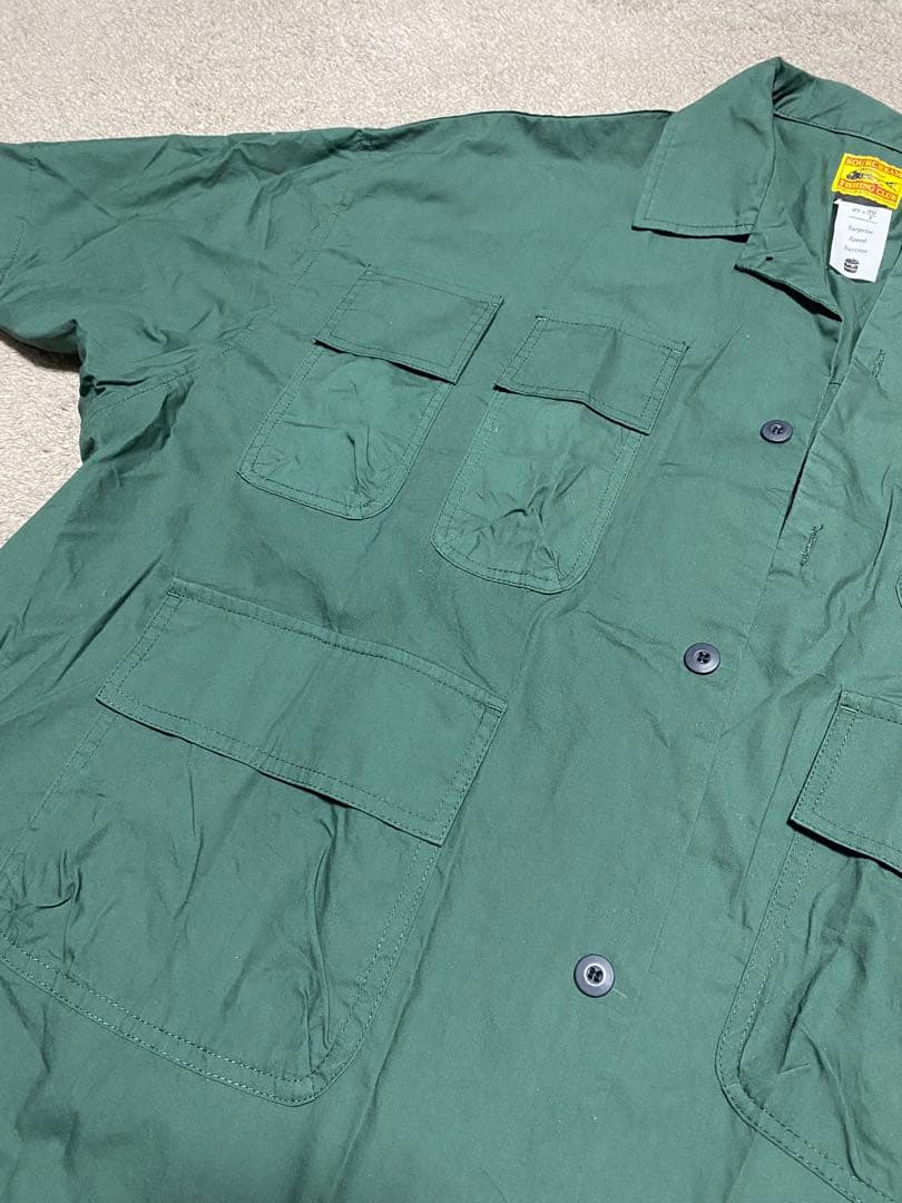 SOURCREAM Fishing Club ワークシャツ グリーン — image 4