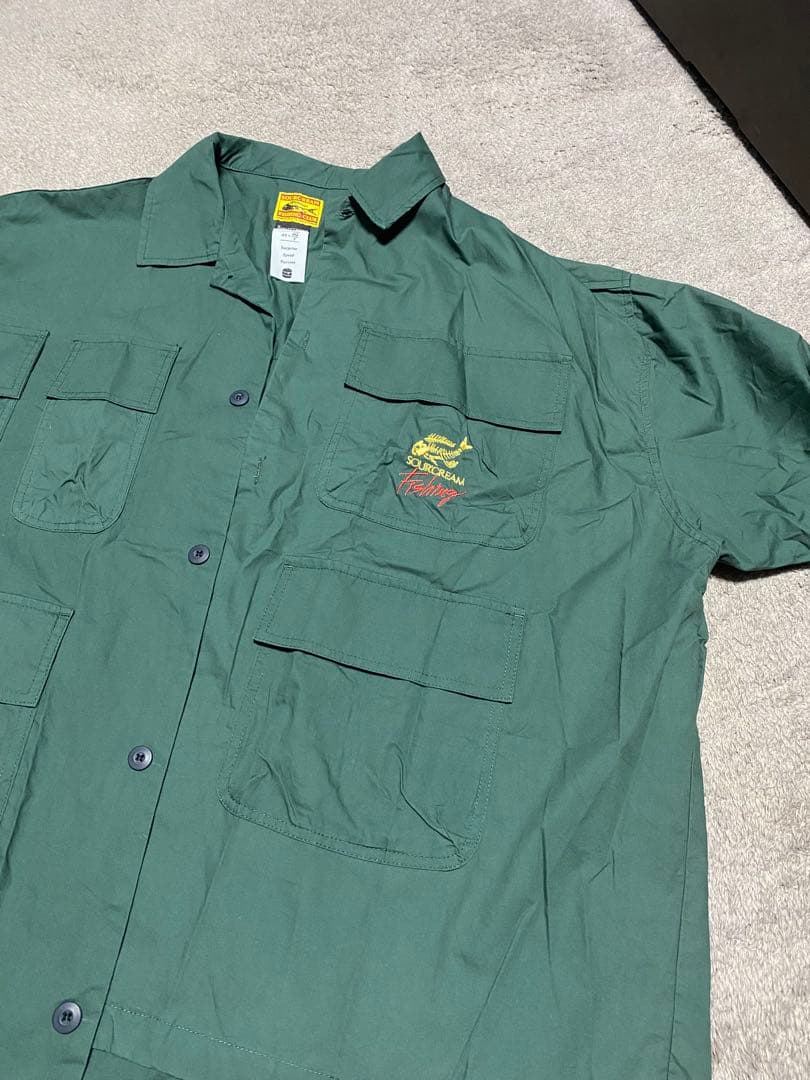 SOURCREAM Fishing Club ワークシャツ グリーン — image 5
