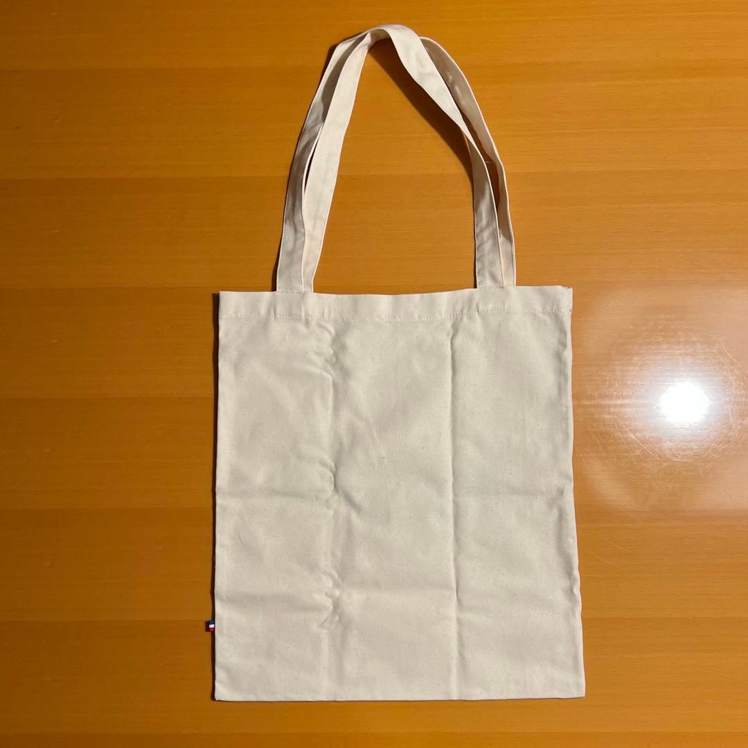 新品フランス製 DEYROLLEデロールオーガニックコットンBATトートバッグ — image 3