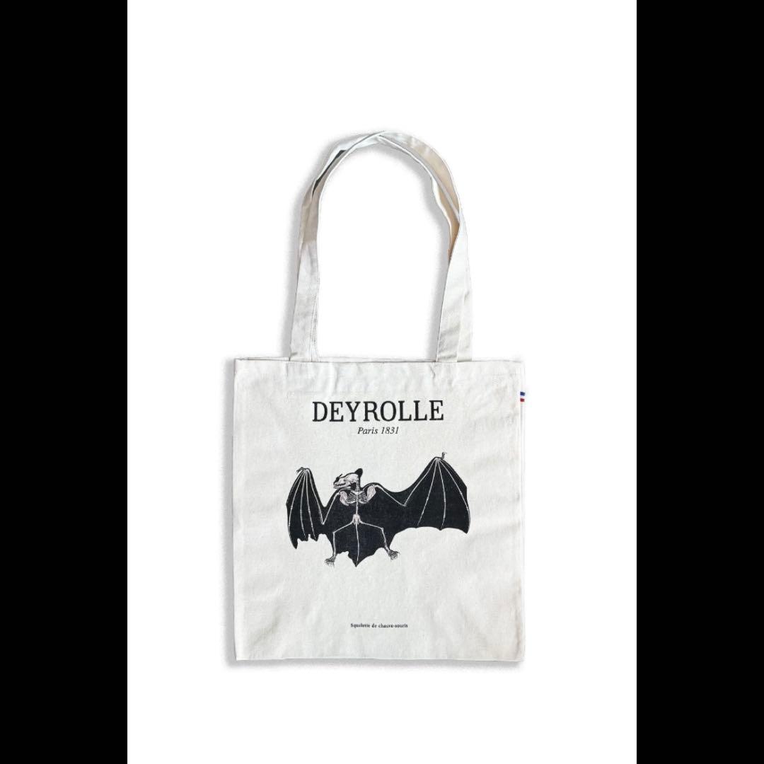 新品フランス製 DEYROLLEデロールオーガニックコットンBATトートバッグ — image 5